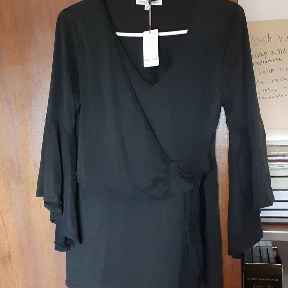 Green Envelope Blouse